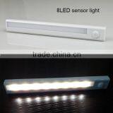 NEW 8led Motion Sensor Light LED Strip Night Light