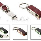 Full Capacity 1gb-64gb Various Colors Embossed Logo Leather USB Flash Drives thumbnail-4