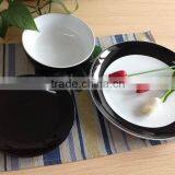 12pcs Two-tone Colorful Glazed Colorful Ceramic Stoneware Brand Dinnerware Sets thumbnail-2