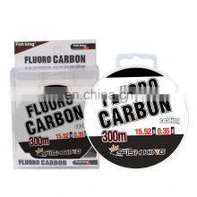 High Quality Nylon Fishing Line 300m Clear Color Fast Cutting Water Strong Pull Fluorocarbon Fishing Line