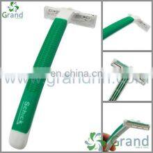 Disposable Schick razor PP and Rubber handle hotel travel airline bathroom razor Schick Brand