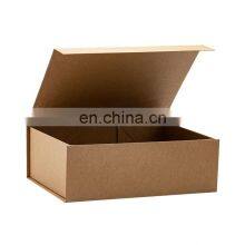 Custom Ribbon Design Brown Kraft Color Luxury Paper Rigid Box Packaging for Retail Products thumbnail-4