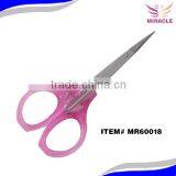 Nose Hair Scissors Stainless Steel and Pastic Handle Nail Scissors Ear Hair Scissors