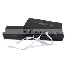 Luxury Rigid Cardboard Packaging Box Bundle Hair Extension Paper Box Bundle Wave Hair Gift Packaging With Ribbon Lock