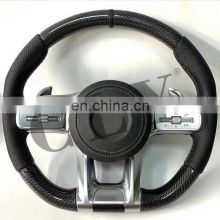 CLY 2018+ Steering Wheels For BENZ A C E S CLA GLA GLC GLE GLS GLE Class Facelift AMG Carbon Steering Wheel