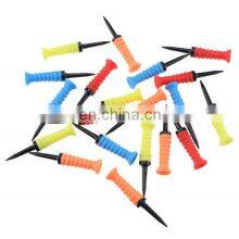 50 Pieces Acceptable Ready to Ship Red Blue Yellow Orange 4 Colors Folded 82 mm Plastic Rubber Top Golf Tees thumbnail-5