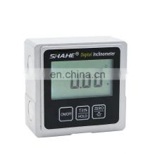 SHAHE Portable Mini digital inclinometer with three sides magnet digital level box digital protractor digital angle level
