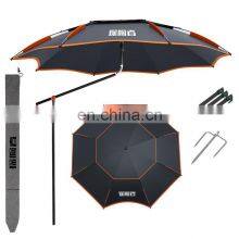 Multiple Sizes Outdoor Fishing Umbrella Camping Double-layer Beach Umbrella Sun Protection Waterproof Patio Umbrellas thumbnail-1
