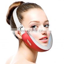 EMS micro current Vibration facial massager face lift double chin v line face lifting shaping