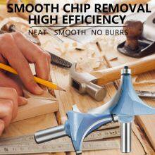 TIDEWAY LC0602 Corner Round Bits Double Flute Solid Surface Lower Ball Radius Bearing Guide Carbide Round Over Edging Router Bit thumbnail-5