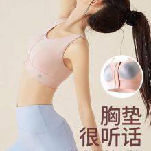 New Product High Impact Zip Front Sports Bra Racerback Workout High Support Sports Bras for Women Large Breasts