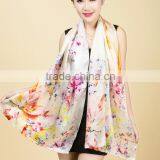 2015 Latest Custom Women Printed Silk Satin Scarf thumbnail-5