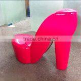 Fashion Pu Red Color High Heel Shoe Chair Diva Shoe Chair Fun Furniture ,high Heel Storage Shoe Chair thumbnail-4