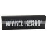 Black Acrylic Logo Engraved Sign Block Engraved Sign Carving Block Quality Choice