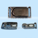 zinc alloy black nickel magnitic metal belt buckle