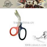 First Aid Titanium Bonded Bandage Shears, 7" Bent, Gray/Yellow thumbnail-1