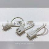 China Supplier CS White 2 PIn Connector and Withe Color 51mm Of Wire Assy