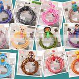 DIY Carton Spiral Protector USB Multi Charger Data USB Cable for IOS thumbnail-4