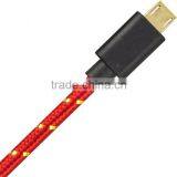 Nylon Gold Plated Micro USB Data Terminal Connector Cable thumbnail-3