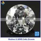 New White Color Round 8 Hearts & 8 Arrows Cubic Zirconia Gemstones thumbnail-1