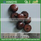 Wine Color Braided Leather Button thumbnail-1