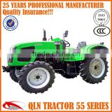 strong brake momentum QLN 55hp 4wd farm wheeled traktor(farm implements are available)