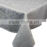 Wholsale Fancy Design Jacquard Soild Color Banquet Tablecloth