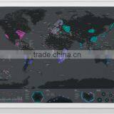 CT-723 New Model Urban Edition FT Map Black Coated Map Creative Footprint Travel Map thumbnail-5