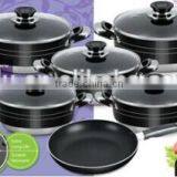 Aluminum Cheapest Price Pressed Non-stick Stewpot Stock Pot Casserole Set thumbnail-1