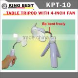 KING BEST Tripod WTABLE TRIPOD WITH 4-INCH FAN Wholesale handheld fan battery operated fan battery operated handheld fan