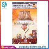 2015 New and Popular Room Decor 3d Lamp Self Adhesive Wall Stickers thumbnail-1