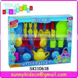 cute tableware set toys plastic kitchen set toys with EN71