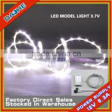 LED Model Light Battery Power LED Strip Light Mini Size 3mm Strip Width 1 Meter High Bright CE RoHs