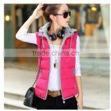 The New Spring and Winter Short Down Padded Vest Ladies Slim Vest Waistcoat Dress Coats and Jackets Woman thumbnail-1