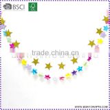 Paper star Colourful Tissue Paper Garland Decoration For Holiday                        
                                                Quality Choice