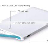 2016 New Product Ultra Thin Credit Card Size Power Bank CE FCC RoHS 1500mAh Portable Universal Battery Charger Power Bank thumbnail-2