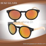 2016 best design PC frame with bamboo wood temples sunglasses