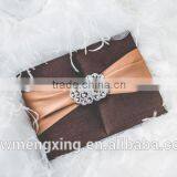 Cardboard Luxury Paper Gatefold Silk Invitation Box