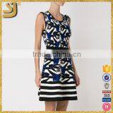 Fashion Autumn Ladies American Office Dress, Beautiful Sleeveless Dress thumbnail-3