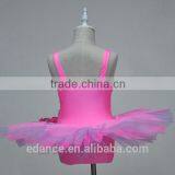 Childrens' Ballet Leotard With Tutu for Performance,girls Pink Ballet Dress,girls Pink Performance Wear thumbnail-3