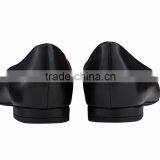 UK Elegant Classic Low Heel Pointy Toe Ladies Breatheable PU Lining Comfortable Black Sheep Skin Pump Shoes thumbnail-3