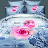 2015 fashion 100% cotton 3d floral printed bedding set and wholesale bedsheet