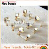 Fashion Square Clear Crystal New Model Wedding Ring for Women thumbnail-5