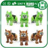 HI CE High Quality Funny Cartoon Electronic Coin System Riding Horse Toys for Girls thumbnail-2