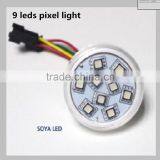 45mm 9leds Pixel Light UCS1904 Amusement Led Light