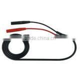 Insulated BNC Male to 2*4mm Straight Safety Plugs