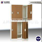 Compartment 6-door Steel Locker Digital Lock Wardrobe Locker Furniture thumbnail-3