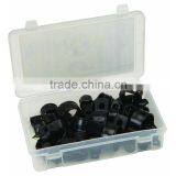 40 Piece Black Nylon Cable Clamp Set