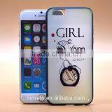 Luxury High Quality New Girl Design Luxury Fashion TPU+PC Phone Case With Ring Bracket For IPhone 6s/6s Plus