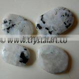 Rainbow Moonstone Gemstone Uneven Shape Palm Stones